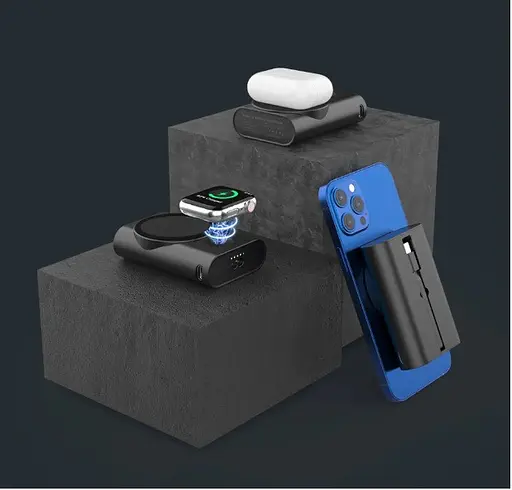 Бездротовий магнітний зарядний пристрій CoolReall 5200 mah Mobile & Watch & Extra Cell Phone - фото 5