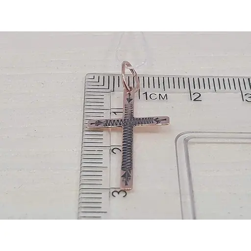 Золотой крестик Харьковская ювелирная фабрика с алмазной гранью. Спаси и сохрани. 115-МЧР\1 - фото 4