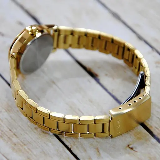 Женские часы кварцевые наручные золотые японские оригинальные Casio LTP-V006G-9BUDF (модуль №5237) - фото 6