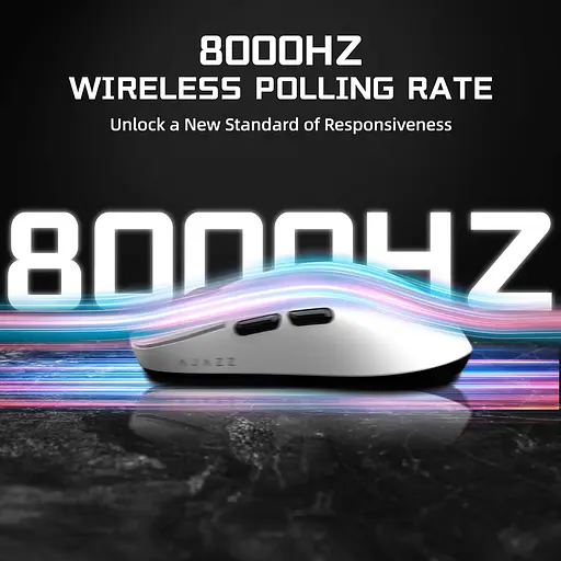 Бездротова магнітна миша Ajazz AJ159 APEX PAW3950 400 мАч RGB Біла - фото 9