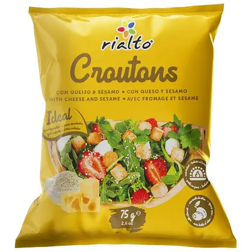 Крутоны Rialto с сыром и сезамом 75 г