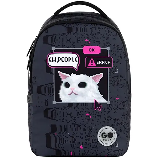 Рюкзак GoPack Teens 135M-2 Чорно-сірий (GO26-135M-2) - фото 3