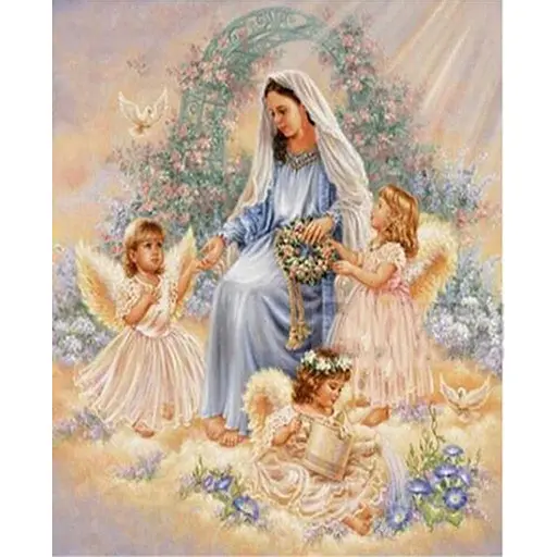 Алмазна мозаїка алмазна вишивка ікона на підрамнику Віра, Надія, Любов 40*50 см ікона - фото 1