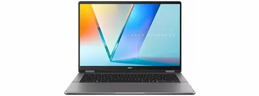 Ноутбук Asus Vivobook 14 Flip OLED TP3407SA-QL060X, Intel Core Ultra 7 258V, 4.8GHz, 14 WUXGA, 32GB, SSD 1TB, Intel Arc Graphics, Windows 11 Pro