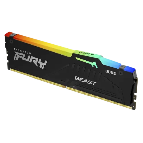Оперативна пам'ять Kingston Fury 16GB DDR5 6400MHz Beast RGB Black (KF564C32BBA-16)