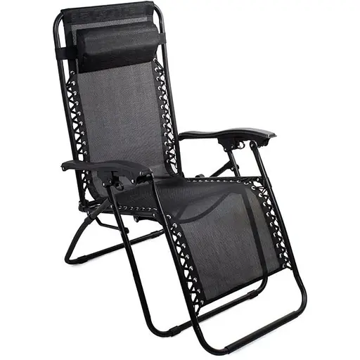 Шезлонг лежак Outtec Zero Gravity раскладной серый - фото 3