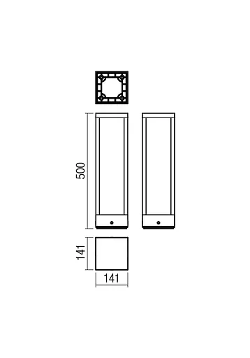 Стовпчик TOWER ST LED COB 15W IP54 DG 3000K (4.1.1) Redo 9578 - фото 2