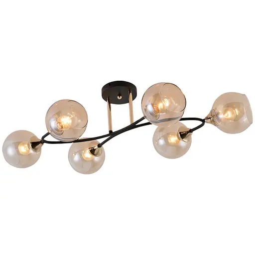 Люстра декоративна V XA1498/6 BK+FGD