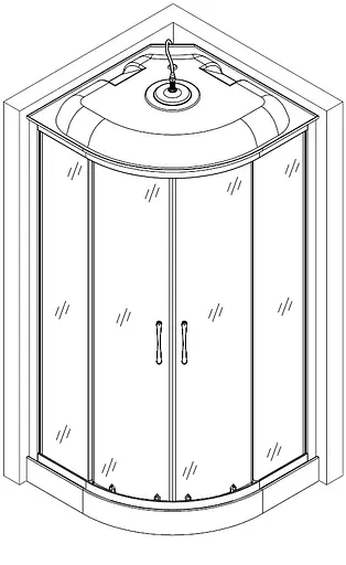 Душовий бокс BRAVO WISLOK L90FFS (L90F) - фото 9