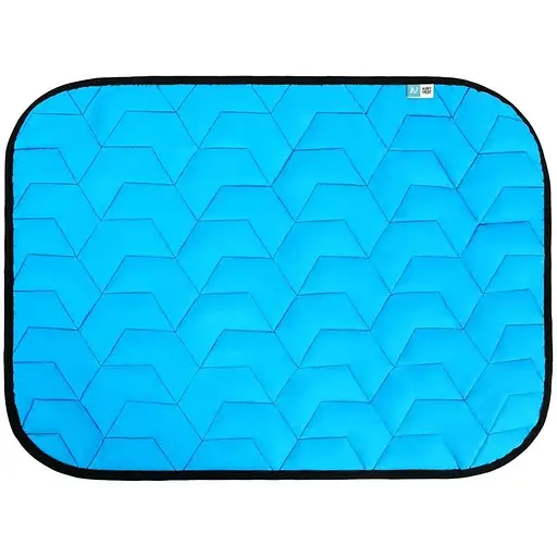 Підстилка для собак AiryVest розмір S 55х40 см блакитно-чорна