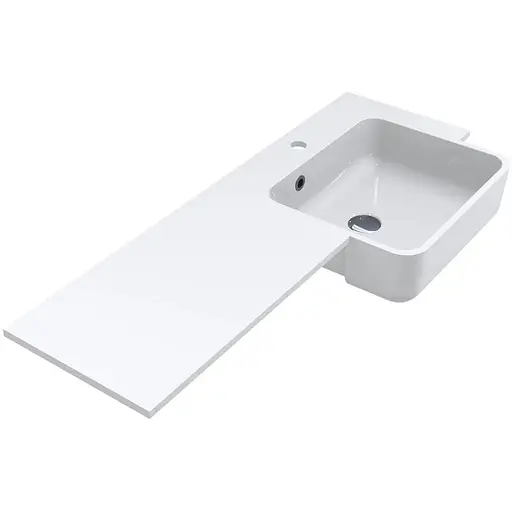 Умивальник Miraggio Fontana R глянсовий 0000520, Білий - фото 1