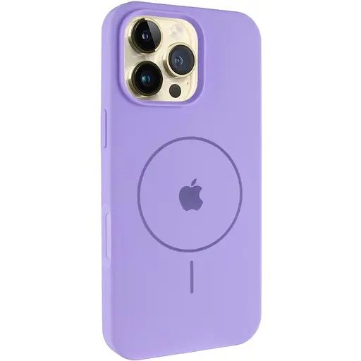 Чохол Epik Silicone Case Full Protective AA V2 with MagSafe для Apple iPhone 16 Pro Max 6.9 Бузковий/Dasheen - фото 1