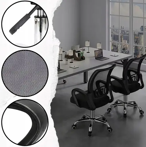 Офисное кресло Care Life Black Mesh (CF-09) - фото 4