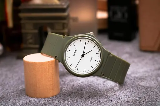 Наручний годинник жіночий Skmei 1419 Army Green, 1419AG (18414) - фото 4