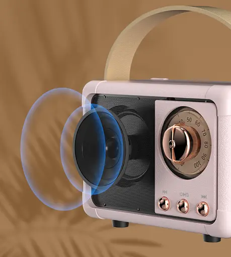 Портативная колонка TWS Retro HM11 Green - фото 2