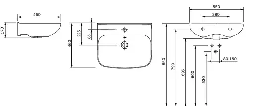 Раковина AM.PM Like (C804221WH) - фото 5