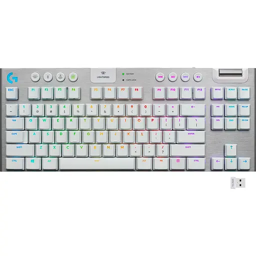 Клавіатура Logitech G915 TKL Lightspeed Wireless RGB Mechanical White (920-009664) [68413]