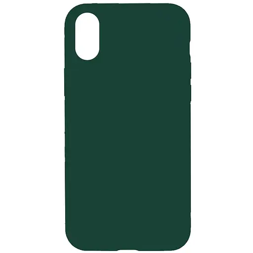 Чохол Epik Silicone Case Full Protective AA NO LOGO для Apple iPhone XR 6.1 Зелений/Forest green