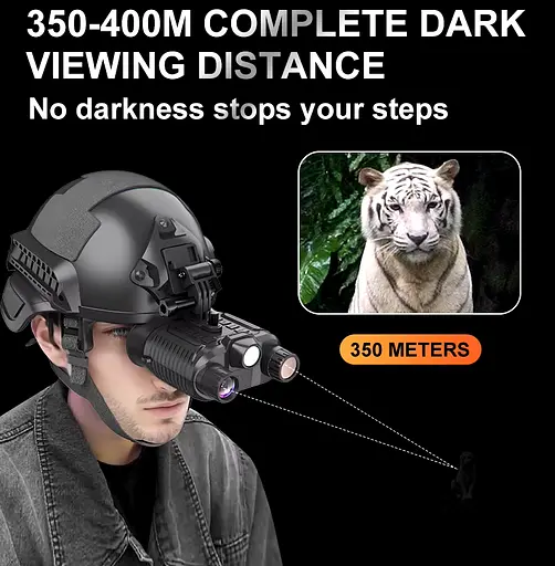 Цифровой бинокль ночного видения NV8161 (до 400м в темноте) 1080P HD 8X с креплением FMA L4G24 и картой 128Гб - фото 7