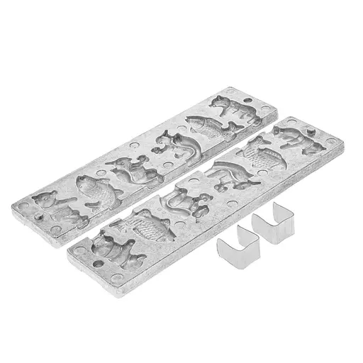 Форма для приготовления леденцов и конфет "Мишка, Рыбка, Белочка", ХЕАЗ Серебристый 85993 - фото 1