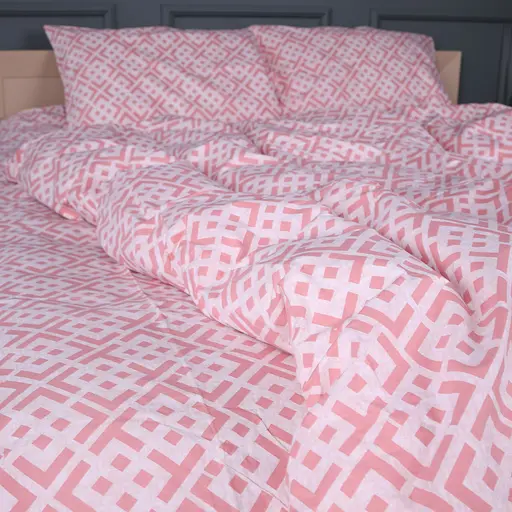Комплект постільної білизни Ranforce Elite MIRSON Abstract Pink 110х140см (2200013166924) - фото 4