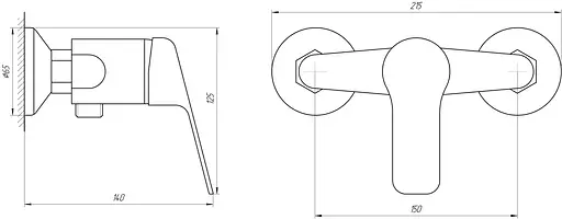 Смеситель для душа Globus Lux Koln GLK-105N Хром - фото 5