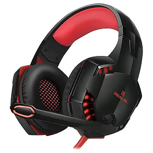 Ігрова гарнітура Real-EL GDX-8000 Black-Red (EL124100017) - фото 1