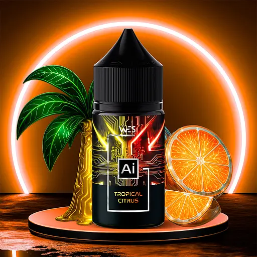 Набор компонентов для самозамеса солевой заправки WES AI 30 мл Tropical Citrus Тропический Цитрус, 0-65 мг (18145)