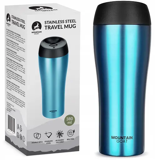 Термокружка Mountain Goat Travel 0.38 л Blue (P-5905973406932) - фото 8