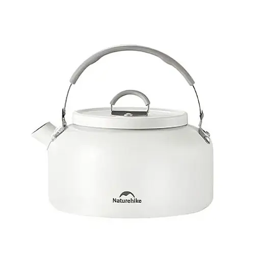 Чайник з керамічним антипригарним покриттям Naturehike CNK2450CF013 0.8л алюміній (Білий)