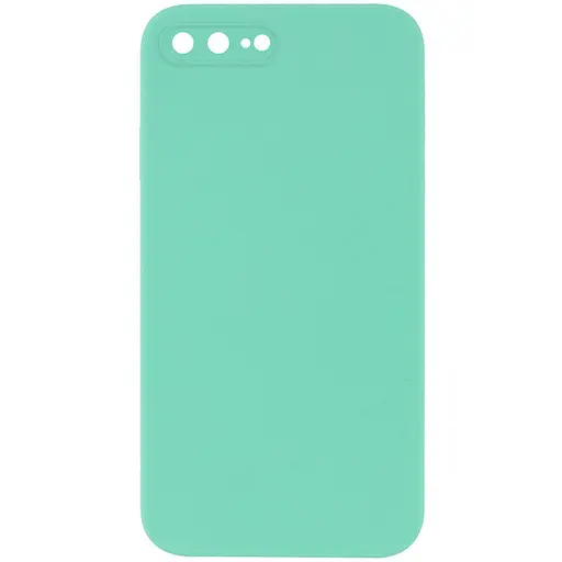 Чехол Silicone Case Square Full Camera Protective AA No Logo для Apple iPhone 7 plus/8 plus 5.5 Бирюзовый/Turquoise