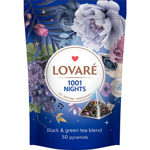 Уцінка. Чай Lovare 1001 nights у пірамідках 50 шт.