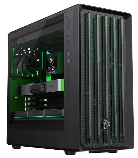 Корпус GameMax Claw 460 Tempered Glass без БЖ Black (CLAW 460 BK) - фото 2