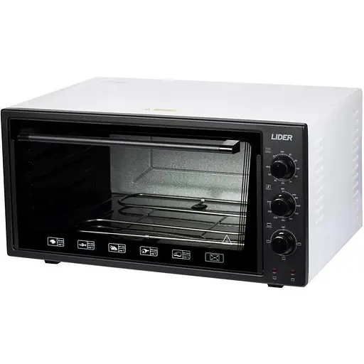 Духовка настільна Lider 4823 ECO BLACK-WHITE - фото 2