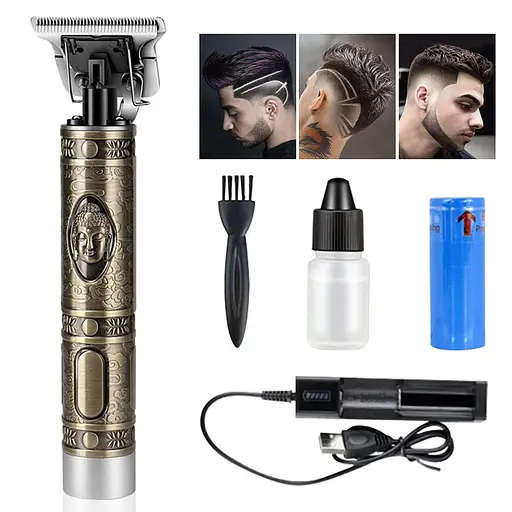 Акумуляторний чоловічий тример для бороди, вусів і тіла Kemei Km-1974А машинка для стрижки - фото 9