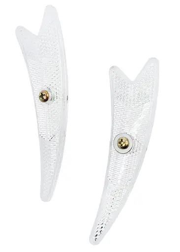 Катафоты (светоотражатели) на спицы колеса велосипеда белый (G0001049)