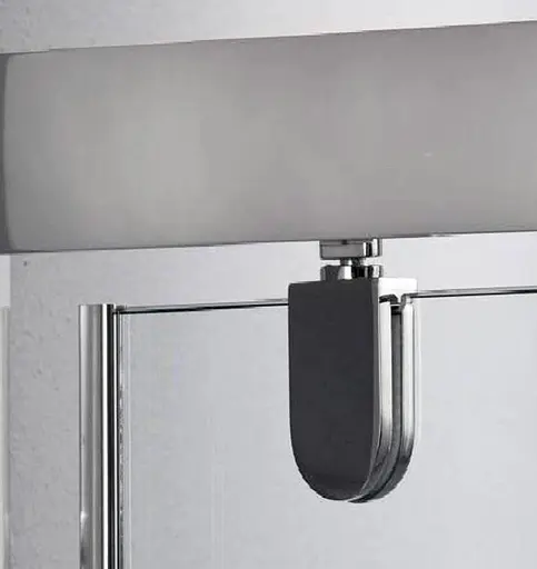 Душевые двери Dusel FA516 90x190, универсальные, прозрачный, хром - фото 5