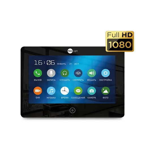 Відеодомофон ALPHA HD BLACK Neolight (82-00021)