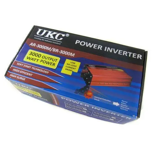 Преобразователь авто инвертор UKC 12V-220V AR 3000W c функции плавного пуска - фото 5
