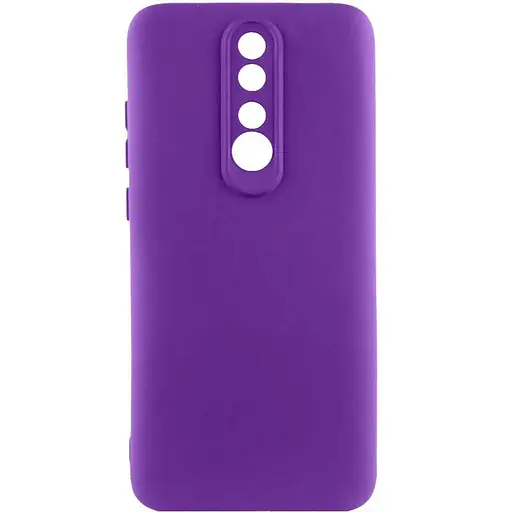 Чехол TPU GETMAN Liquid Silk Full Camera для Xiaomi Redmi 8 Фиолетовый / Purple