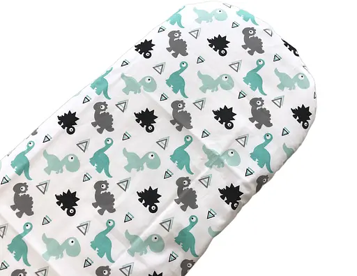 Простынь хлопковая Moontime в коляску "Дино" - фото 1