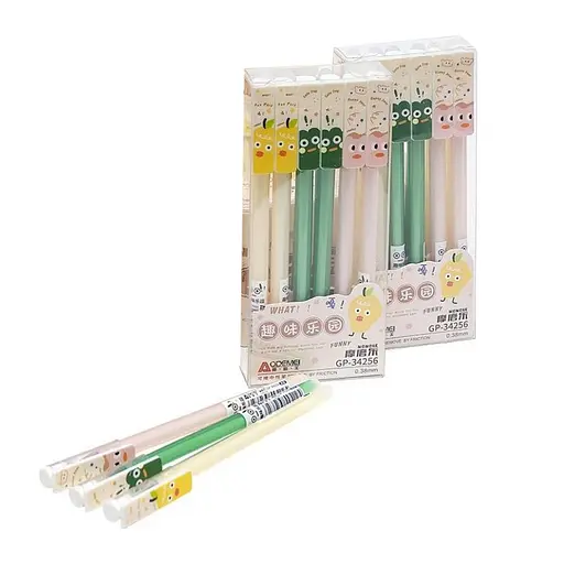 Ручка пишет-стирает 34256 синяя, упаковка 12 шт