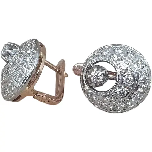 Золоті сережки Qvaliz з діамантами. 8В410228336/10