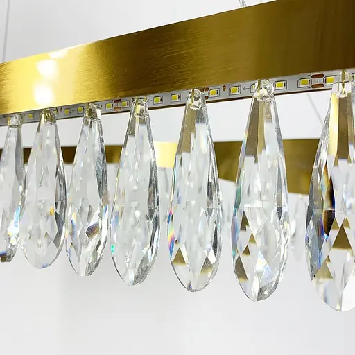 Видовжена люстра Xavier з кришталевим камінням | Арт. MD9132L-1000 | Line F - фото 7