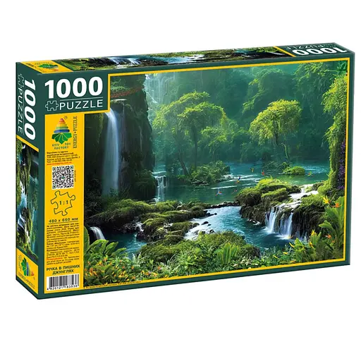 Пазл класичний Річка в пишних джунглях 83538, 1000 елементів