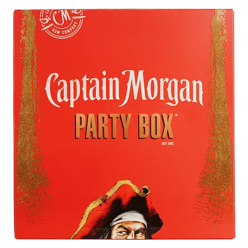 Уценка. Набор Captain Morgan Party Box: Ромовый напиток Captain Morgan Spiced Gold, 0,7 л, 35% + Ромовый напиток Captain Morgan Spiced Black, 0,7 л, 40% - фото 11