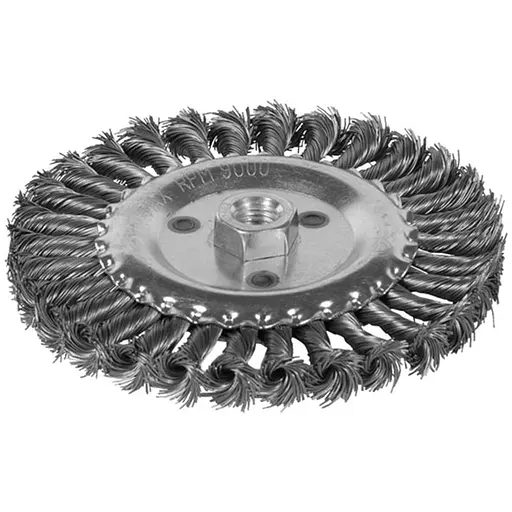 Щітка дротяна дископодібна Sigma Ø175мм М14×2мм (сталева кручена) (9021171) - фото 1