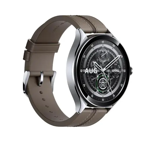 Смарт-часы Xiaomi Watch 2 Pro Bluetooth Silver Case with Brown Leather Strap (BHR7216GL) - фото 3