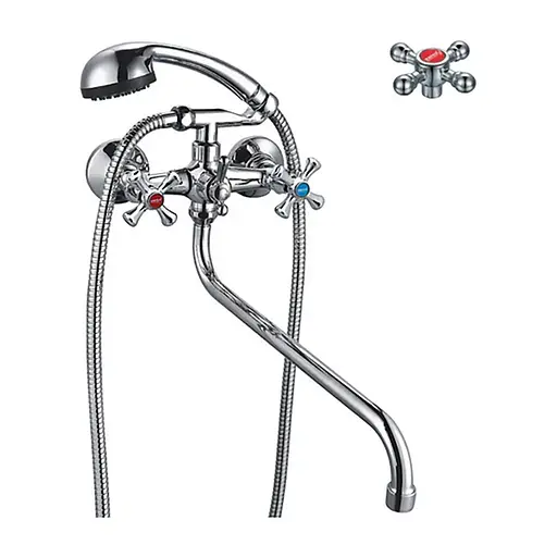 Смеситель для ванны Zerix DFR-A 605 ZX0012 Хром - фото 1