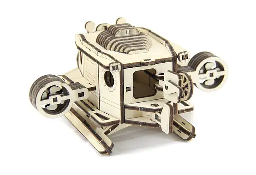 Дерев'яний конструктор "Батискаф " 79 деталей - фото 9